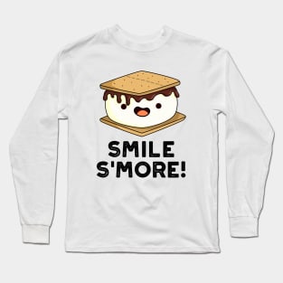 Smile Smore Cute Sweet Food Pun Long Sleeve T-Shirt